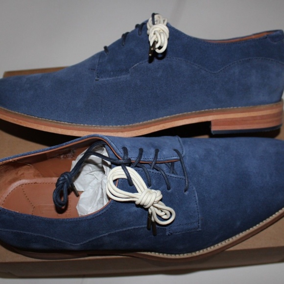 J SHOES INDI PEACOAT SUEDE OXFORD SHOES